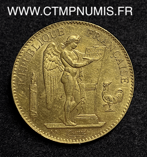 ,MONNAIE,REPUBLIQUE,100,FRANCS,OR,GENIE,1886,PARIS,