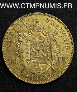 ,100,FRANCS,OR,NAPOLEON,III,1859,STRASBOURG,