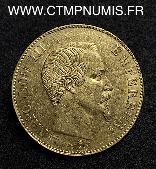 ,100,FRANCS,OR,NAPOLEON,III,1858,STRASBOURG,