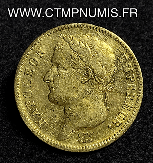 ,EMPIRE,40,FRANCS,OR,NAPOLEON,I°,1812,A,PARIS,