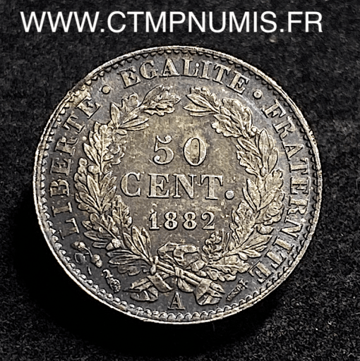 ,REPUBLIQUE,50,CENTIMES,CERES,1882,A,PARIS,