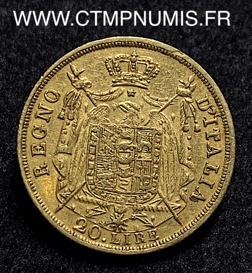 ,20,LIRE,OR,NAPOLEON,IMPERATORE,1813,M,MILAN,