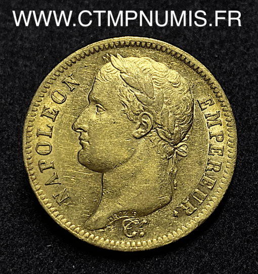 ,40,FRANCS,OR,NAPOLEON,EMPEREUR,1812,PARIS,