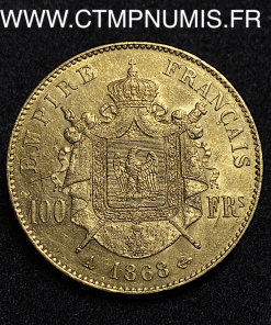 ,100,FRANCS,OR,NAPOLEON,III,1868,A,PARIS,