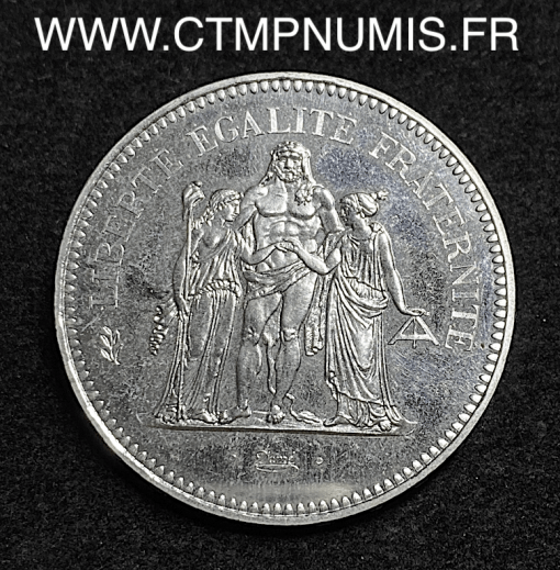 ,MONNAIE,50,FRANCS,ARGENT,HERCULE,1980,SPL,