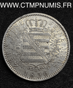 ,ALLEMAGNE,SAXE,1,THALER,ARGENT,ATON,V,1836,