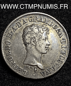 ,TOSCANE,1,FIORINO,ARGENT,LEOPOLD,II,1840,