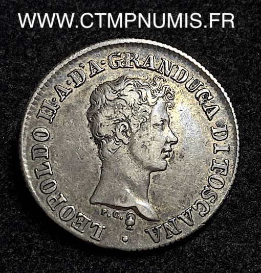 ,TOSCANE,1,FIORINO,ARGENT,LEOPOLD,II,1840,