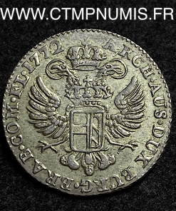 ,BELGIQUE,14,XIV,LIARD,ARGENT,1772,BRUXELLES,