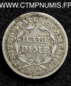 ,ETATS,UNIS,1/2,HALF,DIME,ARGENT,1856,