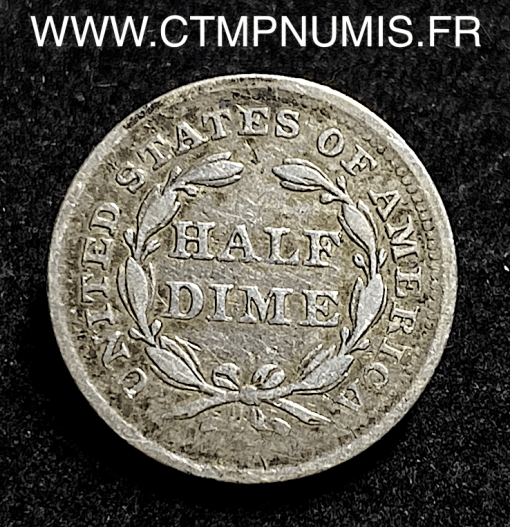 ,ETATS,UNIS,1/2,HALF,DIME,ARGENT,1856,