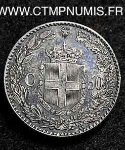 ,50,CENTESIMI,ARGENT,UMBERTO,1889,R,ROME,