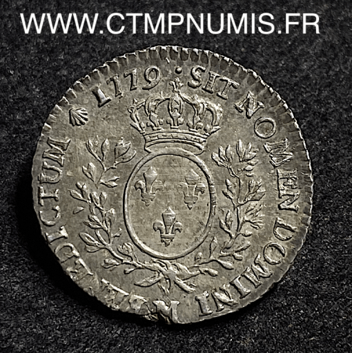 ,MONNAIE,ROYALE,LOUIS,XVI,1/10,ECU,ARGENT,1779,M,TOULOUSE,