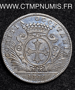 ,JETON,LANGUEDOC,ARGENT,LOUIS,XIV,1713,