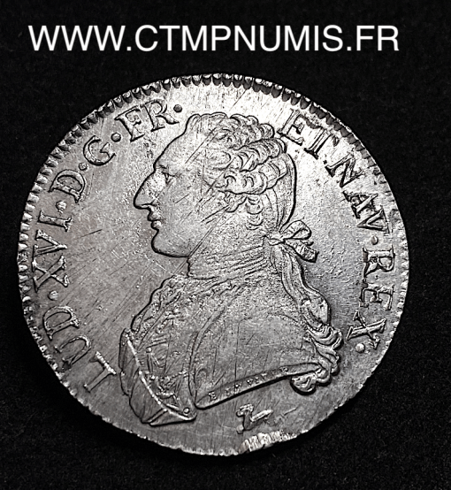 ,ROYALE,LOUIS,XVI,ECU,ARGENT,1785,R,ORLEANS,