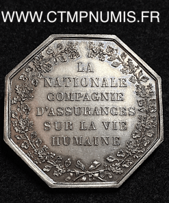 ,JETON,ARGENT,ASSURANCE,LA,NATIONALE,1830,