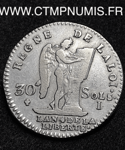 ,30,SOLS,ARGENT,CONSTITUTION,1792,I,LIMOGES