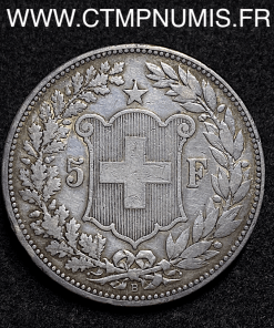 ,SUISSE,5,FRANCS,ARGENT,HELVETIA,1892,BERNE,