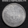 ,SUISSE,5,FRANCS,ARGENT,1923,B,BERNE,