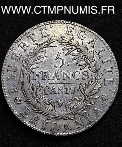 ,GAULE,SUBALPINE,5,FRANCS,ARGENT,AN,10,TURIN,