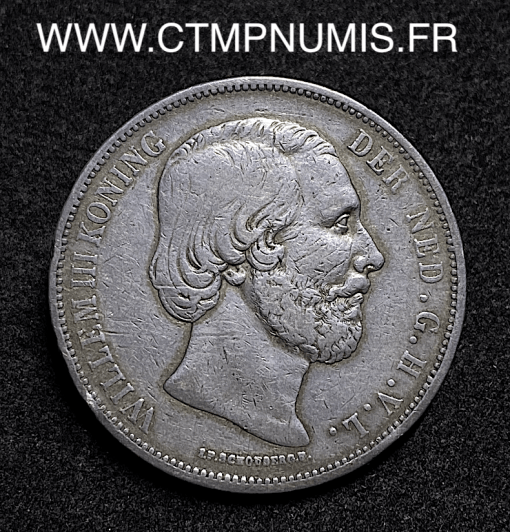 ,PAYS,BAS,2,1/2,GULDEN,ARGENT,GUILLAUME,1866,