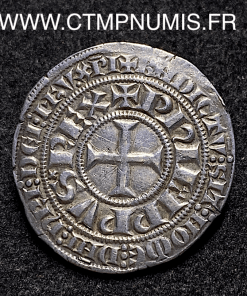 ,MONNAIE,ROYALE,PHILIPPE,IV,GROS,TOURNOIS,O,ROND,ARGENT,