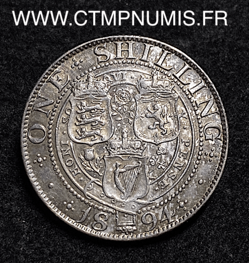 ,MONNAIE,GRANDE,BRETAGNE,SHILLING,ARGENT,VICTORIA,1894,SUP,