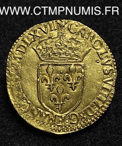 ,CHARLES,IX,ECU,OR,AU,SOLEIL,1567,K,BORDEAUX,