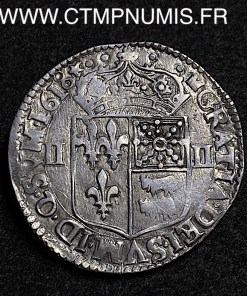 ,ROYALE,LOUIS,XIII,1/4,ECU,BEARN,1618,PAU,