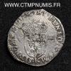 ,MONNAIE,ROYALE,LOUIS,XIII,1/8,ECU,ARGENT,1612,K,BORDEAUX,