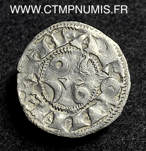 ,MONNAIE,FEODALE,LA,MARCHE,DENIER,ARGENT,HUGUES,IX,X,ETOILE,FIN,DE,LEGENDE,