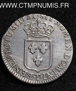 ,ROYALE,1/3,ECU,DE,FRANCE,ARGENT,LOUIS,XV,1721,T,NANTES,