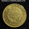 ,MONNAIE,20,FRANCS,OR,NAPOLEON,I°EMPEREUR,LES,CENTS,JOUR,1815,PARIS,