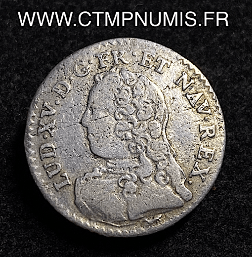 ,MONNAIE,ROYALE,LOUIS,XV,1/20,ECU,ARGENT,AUX,LAURIERS,1726,PARIS,