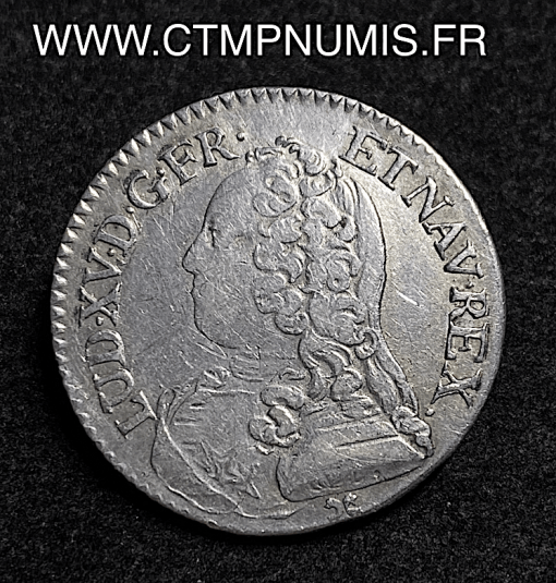 ,MONNAIE,ROYALE,LOUIS,XV,1/5,ECU,ARGENT,AUX,LAURIERS,1726,Z,GRENOBLE,