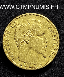 ,MONNAIE,EMPIRE,5,FRANCS,OR,PETIT,MODULE,NAPOLEON,III,1854,PARIS,TRANCHE,STRIEE,