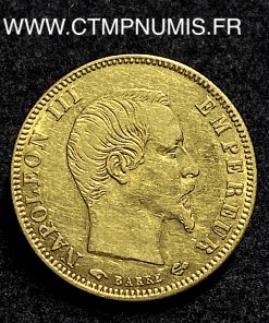 ,5,FRANCS,OR,NAPOLEON,III,TETE,NUE,1856,A,PARIS,