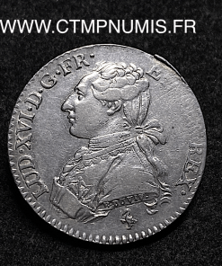 ,ROYALE,LOUIS,XVI,1/5,ECU,ARGENT,1778,PARIS,