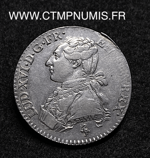 ,MONNAIE,ROYALE,LOUIS,XVI,1/5,ECU,ARGENT,1778,PARIS,