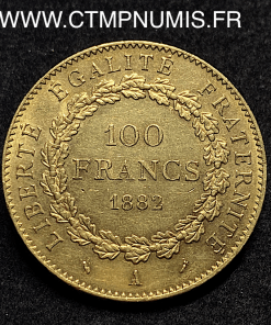 ,MONNAIE,100,FRANCS,OR,GENIE,1882,PARIS,