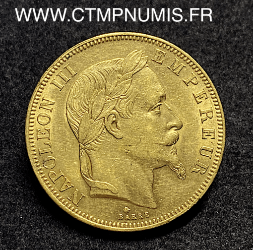 ,MONNAIE,EMPIRE,50,FRANCS,OR,NAPOLEON,III,TETE,LAUREE,1864,PARIS,