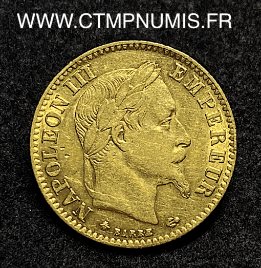 ,10,FRANCS,OR,NAPOLEON,III,TETE,LAUREE,1868,PARIS,