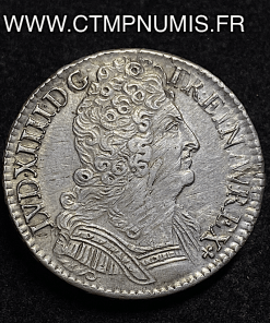 ,MONNAIE,ROYALE,LOUIS,XIV,1/2,ECU,AUX,3,COURONNES,ARGENT,1712,PARIS,