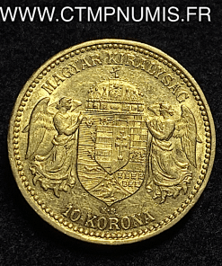 ,MONNAIE,HONGRIE,10,KORONA,OR,FRANCOIS,JOSEPH,1896,