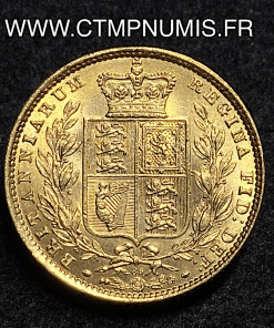 ,GRANDE,BRETAGNE,1,SOUVERAIN,OR,VICTORIA,BLASON,1872,