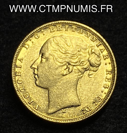 ,MONNAIE,GRANDE,BRETAGNE,1,SOUVERAIN,OR,VICTORIA,1876,