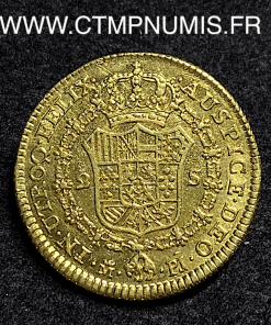 ,ESPAGNE,2,ESCUDOS,OR,CHARLES,III,1776,MADRID,