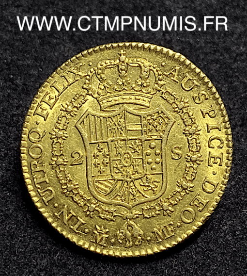 ,MONNAIE,ESPAGNE,2,ESCUDOS,CHARLES,IIII,1790,MADRID,