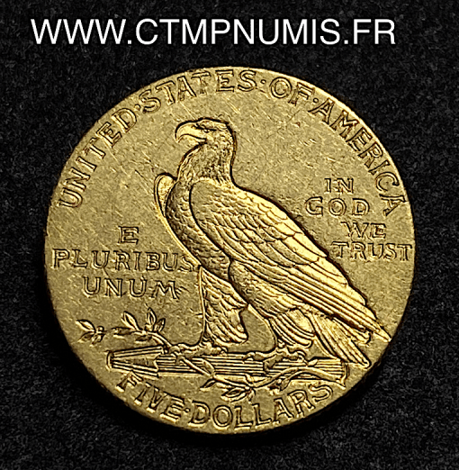 ,MONNAIE,ETATS,UNIS,5,DOLLAR,OR,INDIEN,SIOUX,1911,
