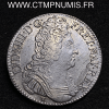 ,MONNAIE,ROYALE,LOUIS,XIV,ECU,ARGENT,AUX,3,COURONNES,1709,D,LYON,